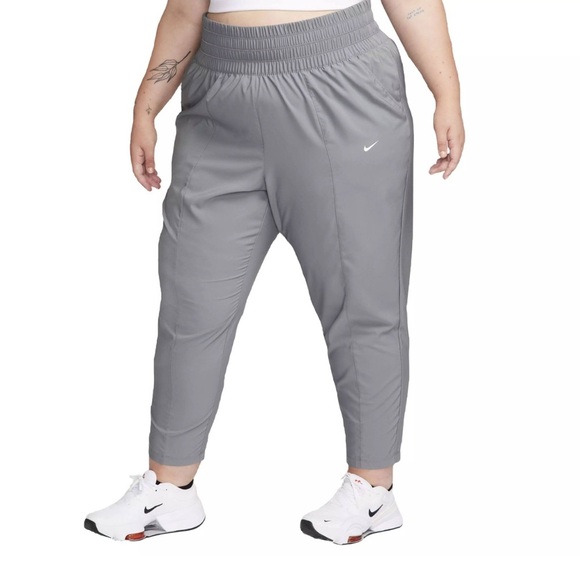 Nike Women's XL Athletic Pants Dri-Fit Comfort Active Bottoms Grey New - Picture 1 of 10
